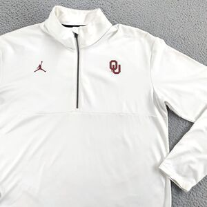 Jordan White and Red Performance Jacket